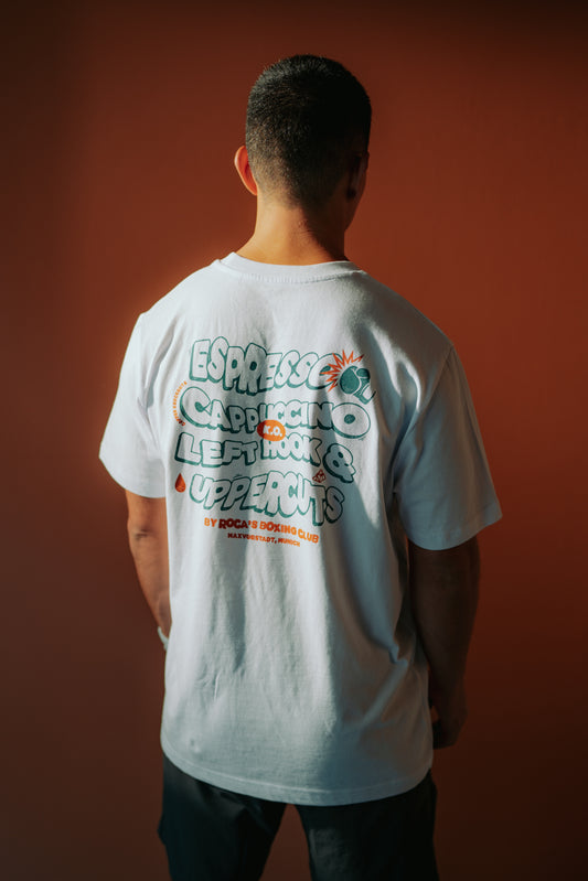 T-Shirt "Espresso, Cappuccino, Left Hook and Uppercuts"